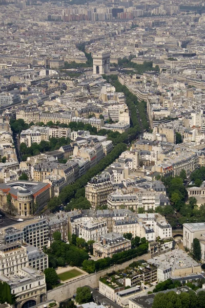 stock image Aerial view of Paris