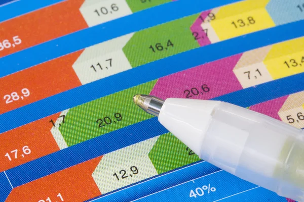 Colorful business chart — Stock Photo, Image