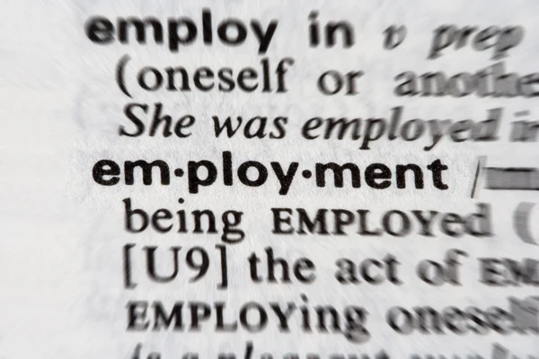 Employment word — Stock Photo, Image