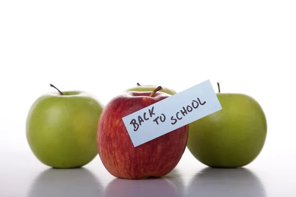 Okul için elma — Stok fotoğraf