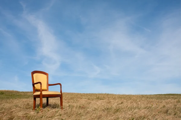 Eenzaamheid stoel — Stockfoto