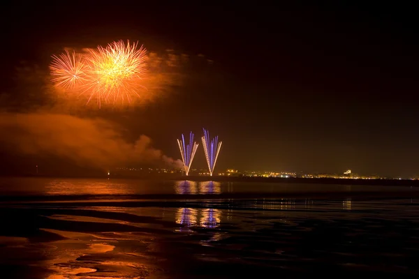 Fesztivál a tűzijáték — Stock Fotó