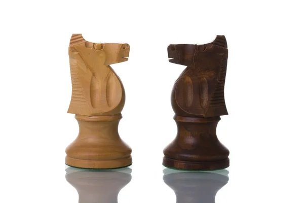 Chess confrontation — Stockfoto