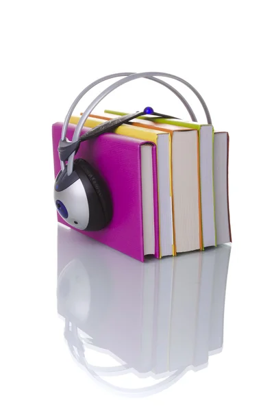 Kleurrijke audioboek concept — Stockfoto
