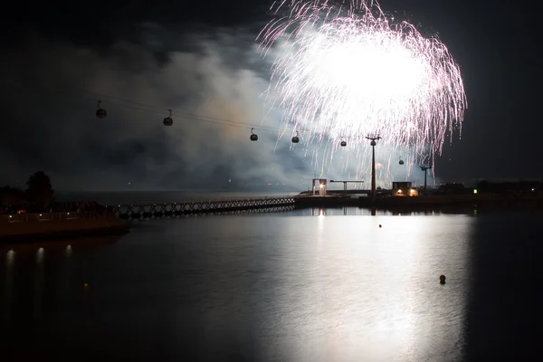 Tűzijáték, Portugália — Stock Fotó