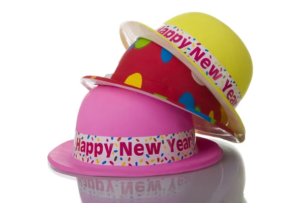 Colorful new year hats — Stock Photo, Image