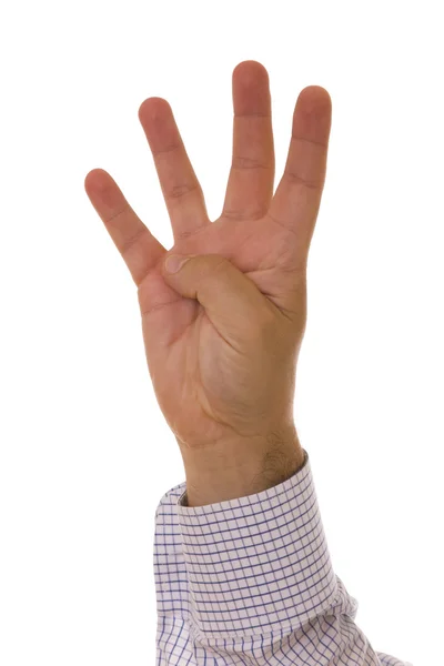 Hand number — Stock Photo, Image