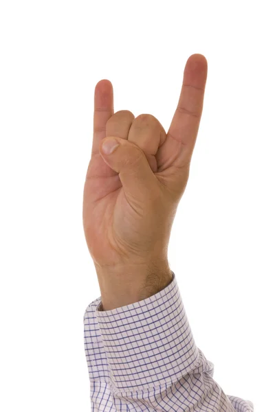 Horn gesture — Stock Photo, Image