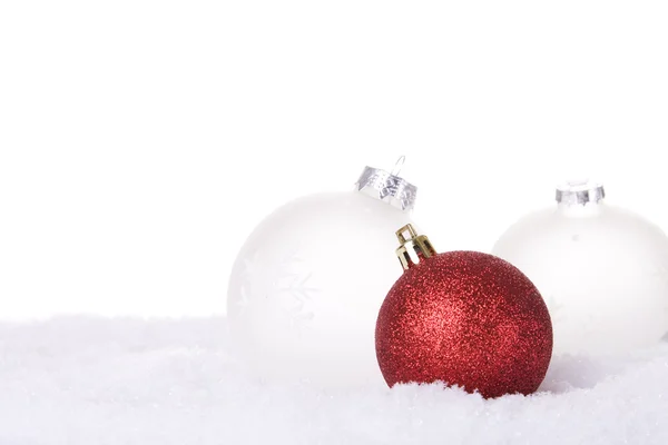 Jul vit bakgrund — Stockfoto