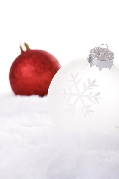Рождественский белый фон — стоковое фото