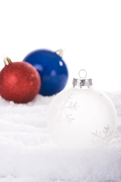 Jul vit bakgrund — Stockfoto