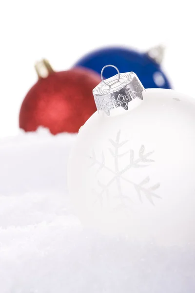 Kerstmis witte achtergrond — Stockfoto