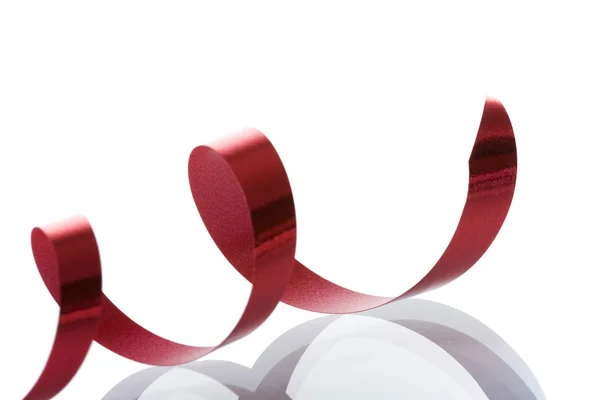 Detail of a red ribbon — Stock Photo, Image