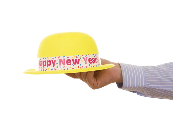 新年の黄色い帽子 — ストック写真