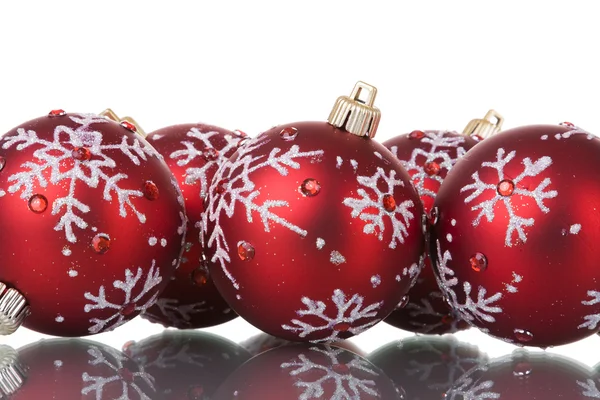 Christmas red balls — Stock Photo, Image