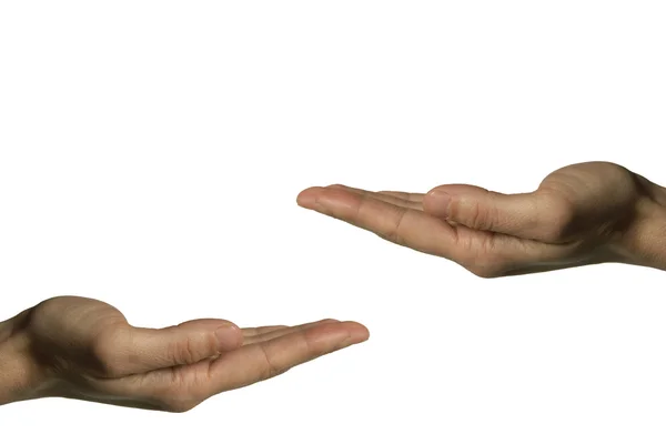 Две руки (левая рука ) — стоковое фото