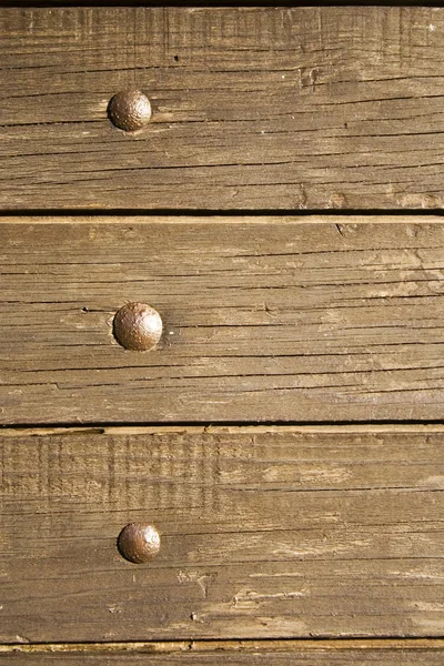 Nailed wood plank — Stock Photo, Image