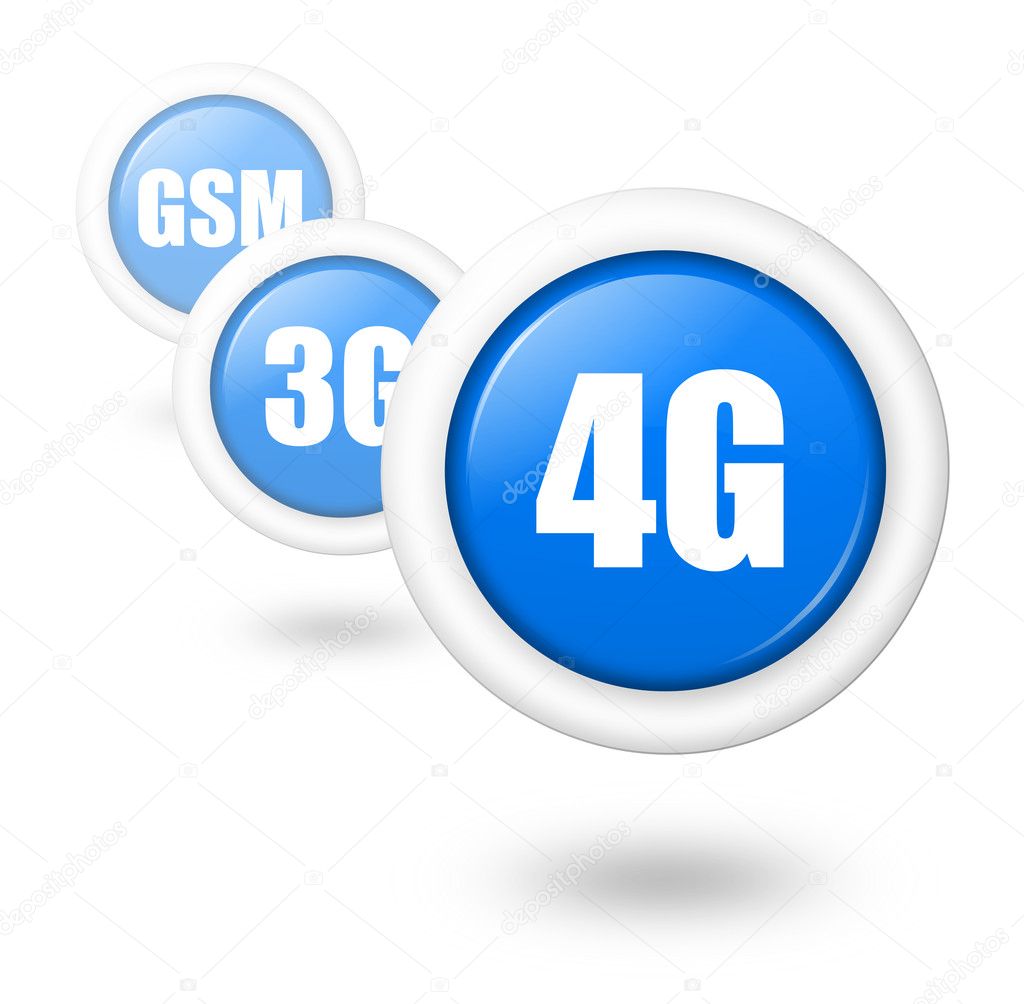 4G telecomunication progress concept illustration