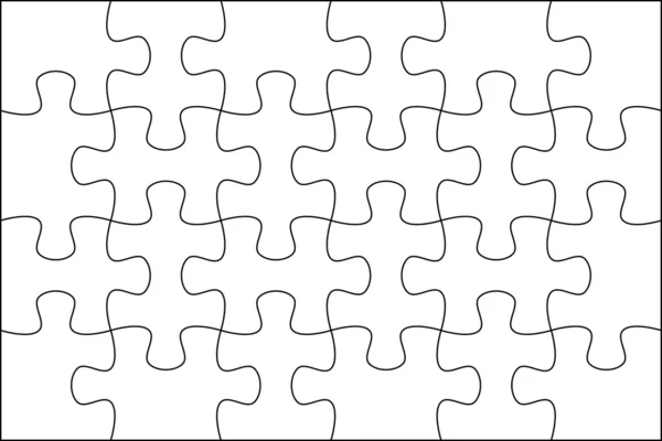 Шаблон головоломки 6x4 — стоковое фото