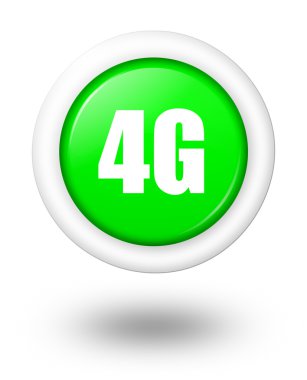 4g telekomünikasyon sembolü ile gölge