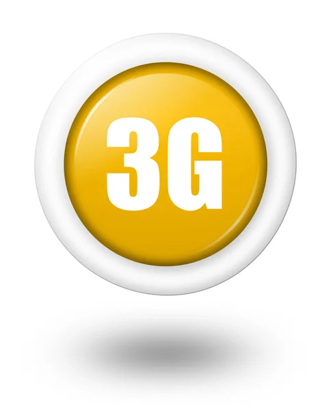 Телекоммуникационный символ 3G с тенью — стоковое фото