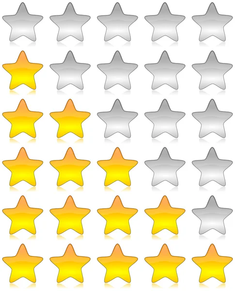 Beoordeling sterren enquête — Stockfoto
