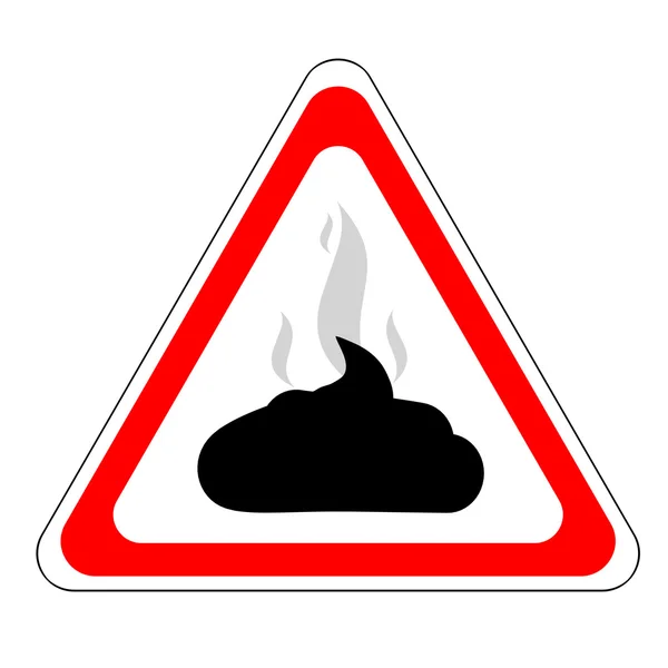 똥 경고 표시 — 스톡 사진