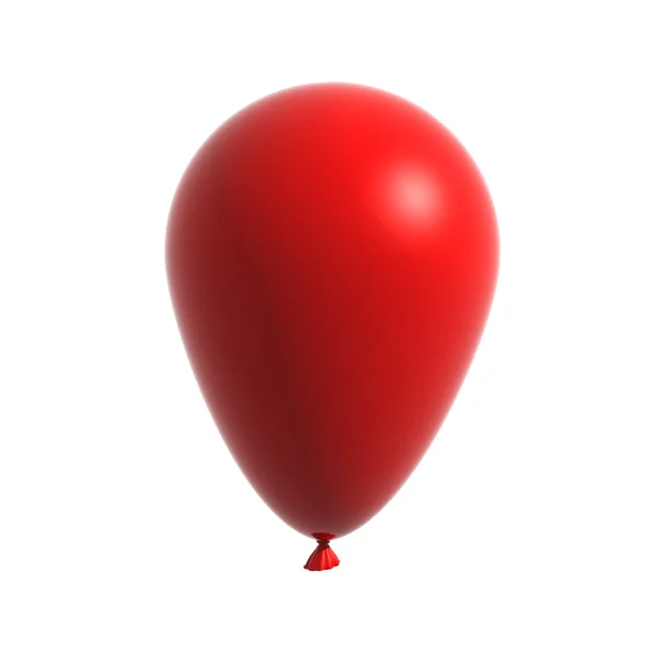 3D-rode ballon geïsoleerd op wit — Stockfoto