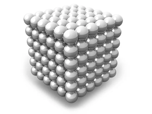 Neocube 흰색 절연 — 스톡 사진