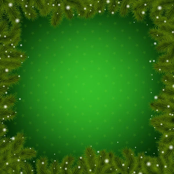 Jul gränsen till nyår träd — Stock vektor