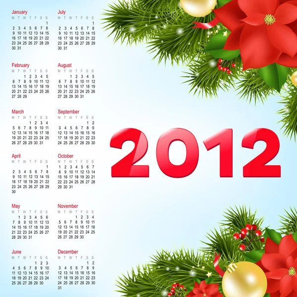 stock vector Calendar 2012