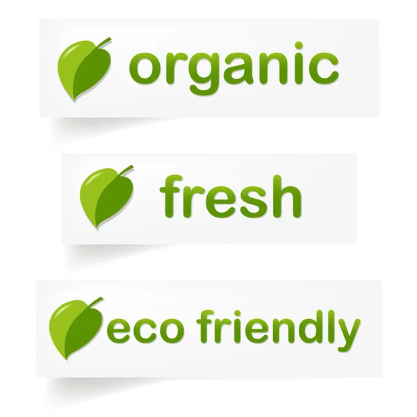 Organic Label — Stock Vector