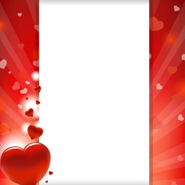 Valentýnské srdce a papír — Stockový vektor