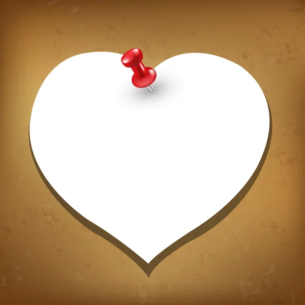 Tag regalo vuoto del cuore — Vettoriale Stock