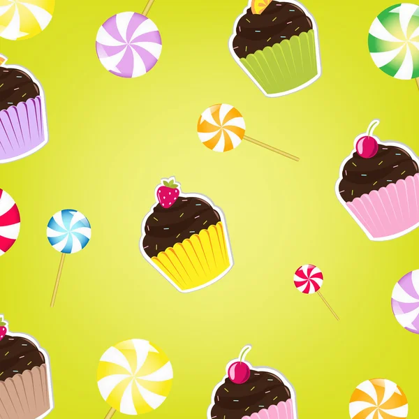 Etiquetas de cupcakes — Archivo Imágenes Vectoriales