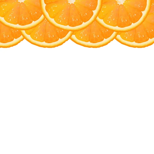 Oranje segment grens — Stockvector