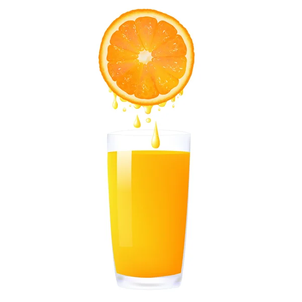 Pomerančový džus — Stockový vektor