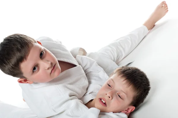 Kids wrestling — Stock Photo, Image