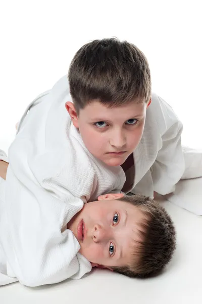 Children wrestling — Stock Photo, Image