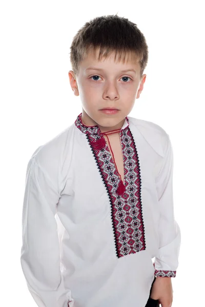 Töprengő ukrán fiú — Stock Fotó