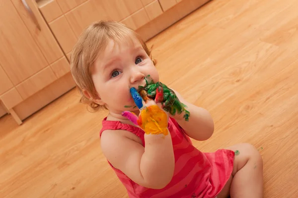 stock image Colored fingers are tastier!