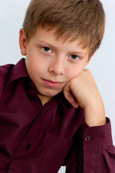 Pensive handsome boy — Stock Photo, Image