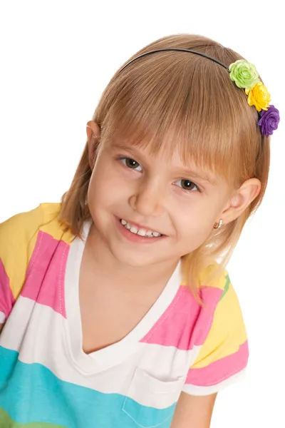 Cheerful small girl — Stock Photo, Image