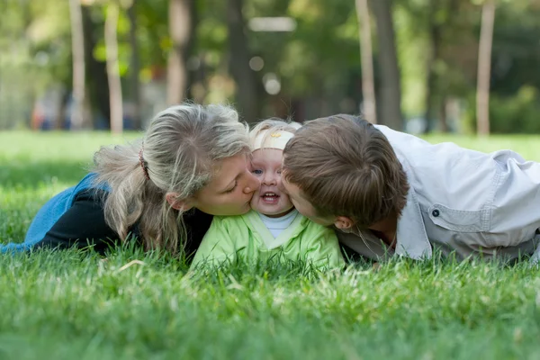 Sladký rodičovství — Stock fotografie