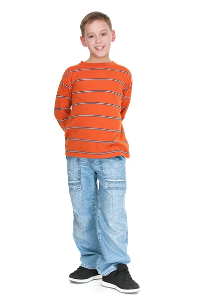 Chłopiec dorywczo moda — Zdjęcie stockowe