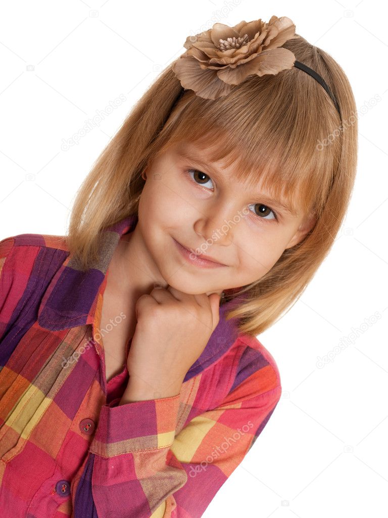 Portrait of a lovely little girl