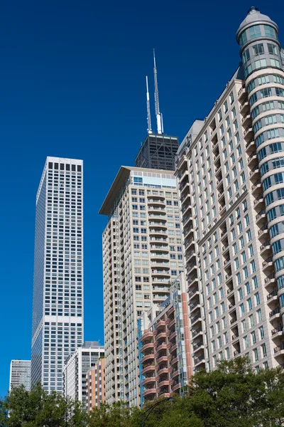 芝加哥城市的摩天大楼 — 图库照片