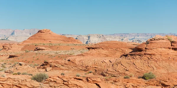 Czerwone skały w pobliżu rzeki Kolorado — Zdjęcie stockowe