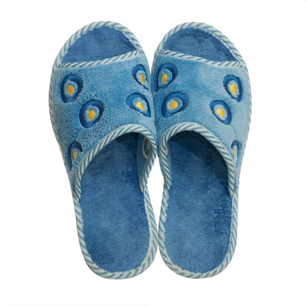 Pair of home slippers — Stock Photo, Image