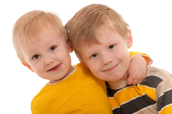 Happy smiling brothers — Stock Photo, Image